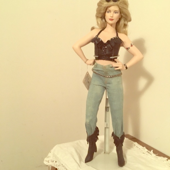 harley davidson porcelain doll